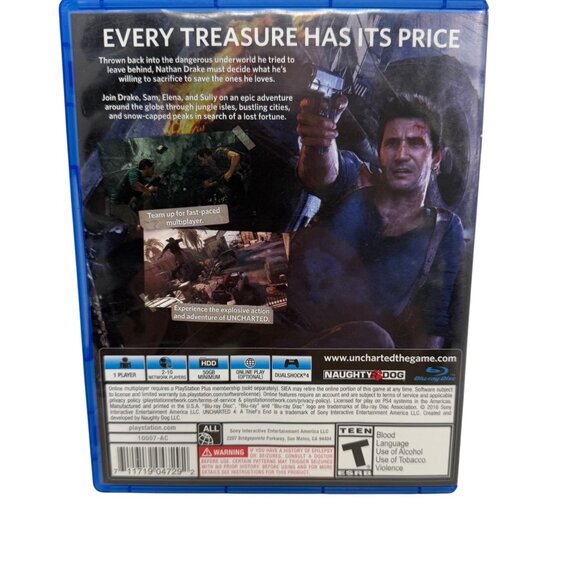 Playstation 4 PS4 - Uncharted4: Thief's End - Tested/Works - Picture 2 of 4
